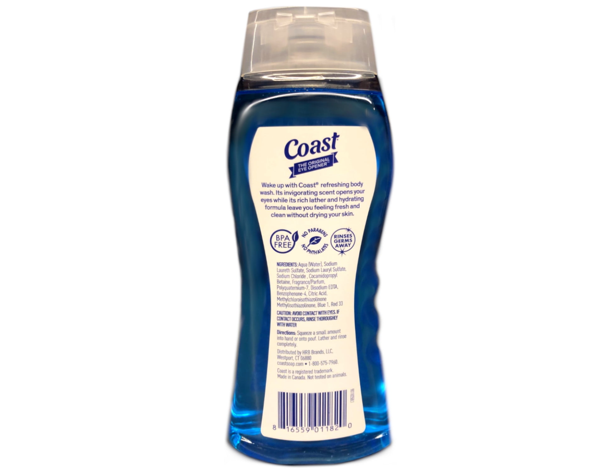Coast Hair & Body Wash, Classic Scent 18 oz (Pack of 6)