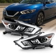 thumbnail image 6 of AKKON - Fits 2016-2018 Maxima S | SL | SV [Halogen Type] DRL LED Running Turn Signal Chrome Headlights Pair Driver + Passenger, 6 of 6