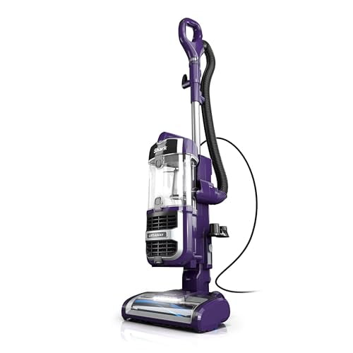 Aspiradora vertical Shark ZD201 Lift-Away con Powerfins, cepillo giratorio autolimpiable y tecnología de sellado completo antialérgenos, color berenjena