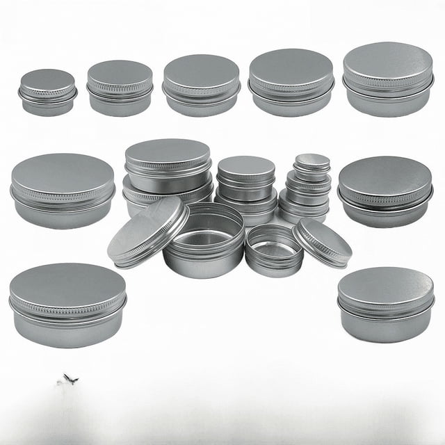 Caja de aluminio, lata de aluminio, pequeña, de múltiples especificaciones, redonda, de metal, para té, caja de joyería, embalaje de cosméticos, caja de aluminio