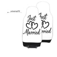 thumbnail image 6 of KAKALAD Just Married 02 Car Accessories Seat Covers Set Vehicle Seat Covers Universal Front Seats Protector 2 Pcs, 6 of 9