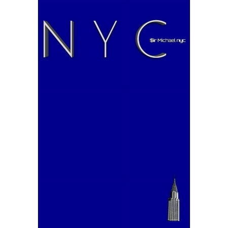 NYC Chrysler building bright blue classic grid page notepad $ir Michael Limited edition : NYC Chrysler building bright blue classic grid page notepad (Paperback)