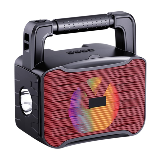 Portable Bluetooth 5.3 Speaker With FM Radio Solar Charging Flashlight And USB/TF Card Playback 192 mm x 110 mm x 192 mm