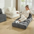 thumbnail image 3 of Sofá Cama Plegable – 3 en 1 Individual – Sillón Convertible con Colchón y Almohada – Pana Acanalada 10 mm – Fácil de Plegar – Sala o Dormitorio – Multifunción, 3 of 8