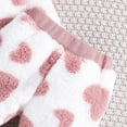 thumbnail image 6 of Baby Girl Outfits Winter Thickened Love Print Plush Long Sleeve Hooded Tops Pants Bag Baby Girl Clothes Pink 9 Months-12 Months, 6 of 7