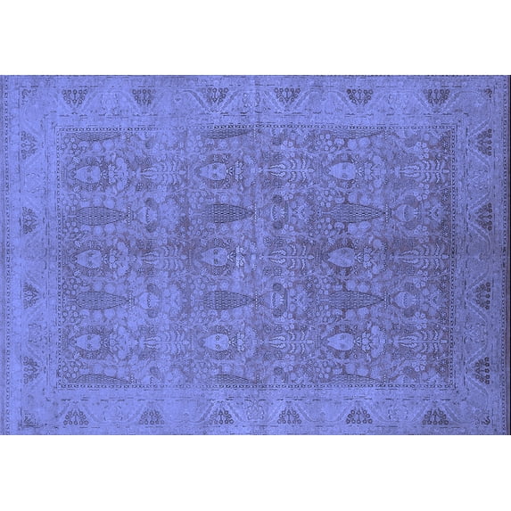 Ahgly Company Indoor Rectangle Oriental Blue Traditional Area Rugs, 2' x 5'