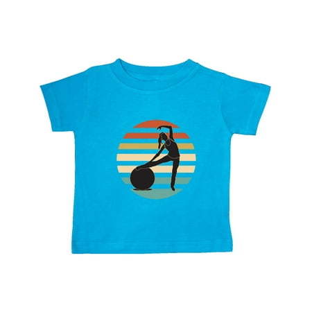 

Inktastic Pilates Fitness Retro Exercise Gift Baby Girl T-Shirt