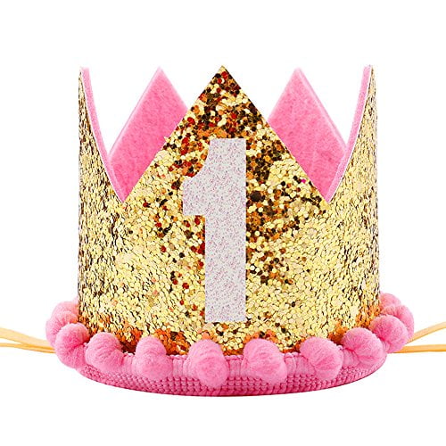 first birthday girl crown