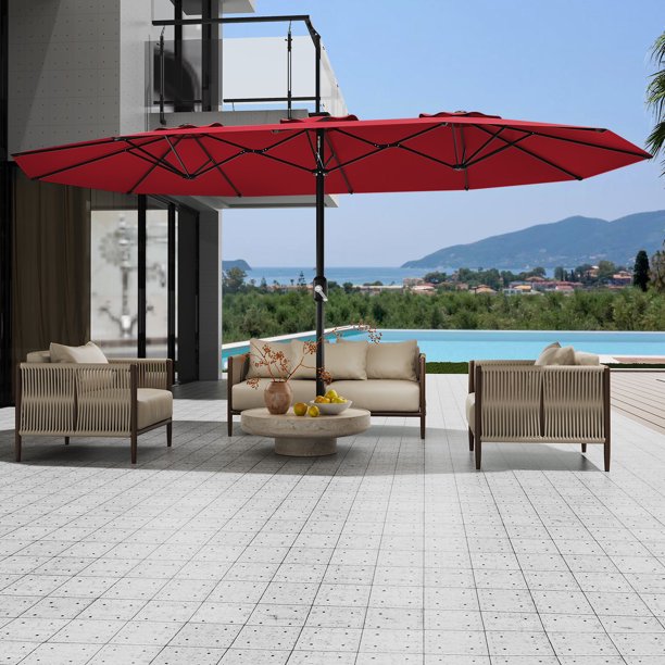 branded patio umbrella Custom Patio Umbrella (4-Panel)