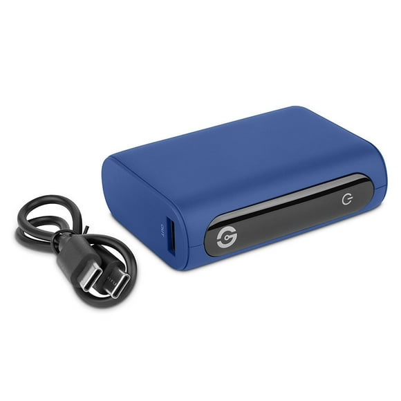Power bank Getttech GBN-M10CL-01 10000 Mah USB A Y C Indicador Digital De Bateria 5V 3A Carga Rapida 15W Azul