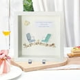 thumbnail image 3 of Seaglass Beach Chairs Sea Glass Art Kit Friendship Seaglass Frame Art Ornament Friendship Sea Glass Artwork Handmade Seaglass Colorful Frame Hanging Décor Sea Glass For B, 3 of 7