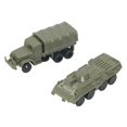 thumbnail image 1 of 2pcs 1/144 Modelo de vehículo BTR80 Modelo de vehículo blindado Rompecabezas de bricolaje Decoración del hogar 4D M35 Modelo de camiones Collectibles, 1 of 9
