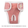 thumbnail image 2 of Pañal para perros Pantalones fisiológicos Ropa interior sanitaria para perros femeninos (Rojo XXL) JShteea Libre de BPA, 2 of 8