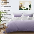 thumbnail image 5 of Purple Gradient Duvet Cover Set Twin Size Soft Lightweight Comforter Covers 4 Piece Bedding Set with 1 Duvet Cover 1 Bed Sheet & 2 Pillow Shams, 5 of 8