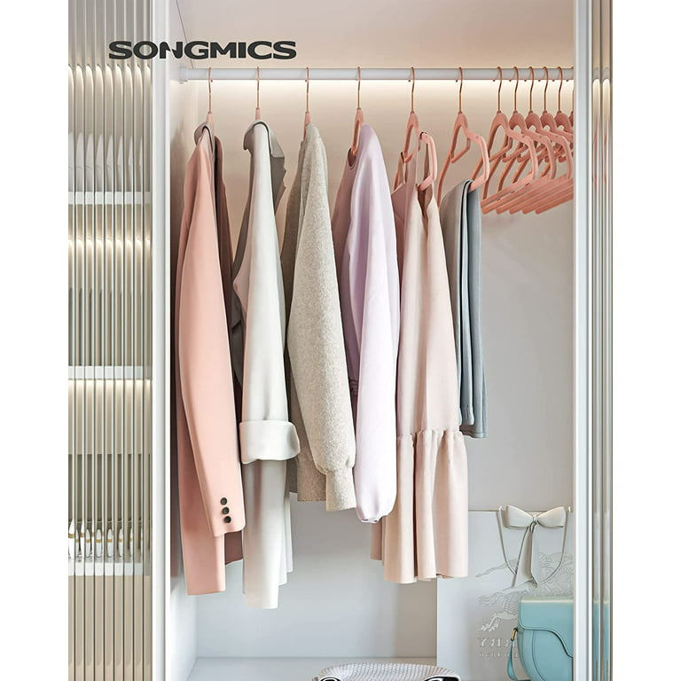 Songmics 50 Pack Coat Hangers Non-slip Clothes Hangers Space