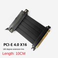 thumbnail image 2 of 4X PCI-E 4.0 16X Graphics Card Extension Cable Adapter Board Expansion Port 180 Degree 10CM Cable, 2 of 6