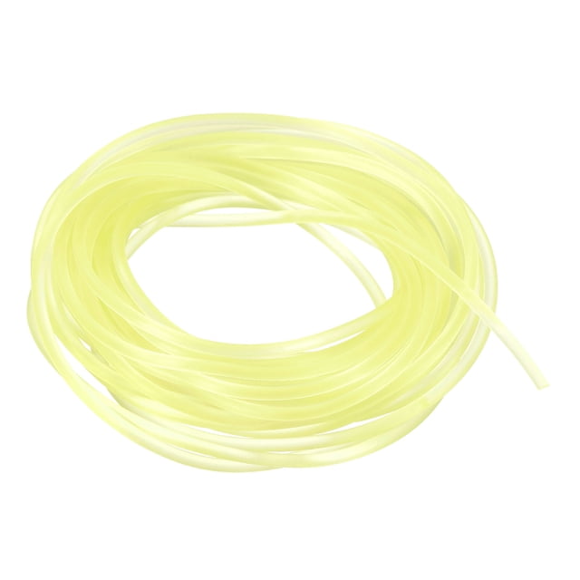 Unique Bargains Solid Rubber Cord Tubing 16ft 2mm Dia Light Yellow Rubber Tube for DIY Craft Making
