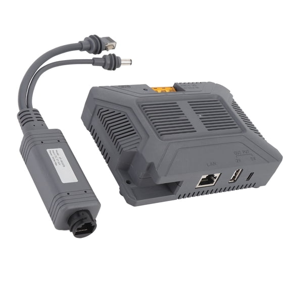 5 in 1 PoE Injector, DC9-36V GigE Passive PoE Injector Surge ESD Guard Stable Connection with 100W Splitter for Mini Dishy