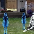 thumbnail image 2 of QualitChoice Scary Girl Ghosts Plug In With Ground Stake Twin Yard Signs Height 40cm For Courtyard Suitable For Courtyard Decoration 1pcs, 2 of 6