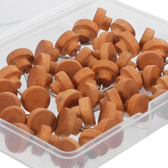 PENIKOKO 50-Pack Round Push Pins for Wall, Wood, Office, and Home Decoration, Functional and