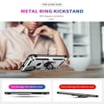 thumbnail image 5 of Compatible with Motorola Moto G Power (2023) Case Built-in 360 Ring Holder Kickstand, Extreme Protection Military Armor Magnetic Car Dual Layer Protective Heavy Duty Phone Cover,Silver, 5 of 7
