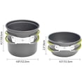 thumbnail image 3 of ELK Camping Cookware Stove Set - Compact, Lightweight and Portable Outdoor Cooking Kit with Non-Stick Pots - Stainless Steel Construction - Ideal for Camping, Hiking, Backpacking and Picnics, 3 of 7
