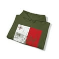 thumbnail image 4 of Malta Maltese Pride Flag Hoodie, Gifts, Hooded Sweatshirt, 4 of 4