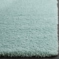 thumbnail image 3 of SAFAVIEH Laguna Neven Plush Solid Shag Runner Rug, Turquoise, 2'3" x 6', 3 of 12