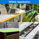 thumbnail image 5 of Banda de borde en forma de U Uxcell, 9.8Ft x 9mm de chapa autoadhesiva TPE, borde flexible de muebles (Blanco), 5 of 5