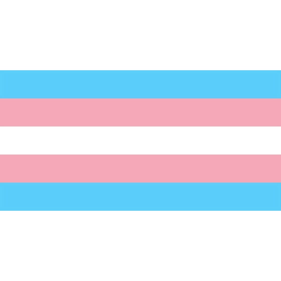 Transgender Symbol  Flag With Grommets 3' X 5'
