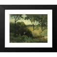 thumbnail image 2 of Edward Mitchell Bannister 18x15 Black Modern Framed Museum Art Print Titled - The Salute (1895), 2 of 5