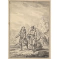 thumbnail image 3 of Jean-Baptiste Le Prince 11x14 Black Modern Framed Museum Art Print Titled - A Fisherman and His Family (1769), 3 of 5