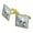 Gold, variant on Polar Pals Selfie Picture Polar Bear Penguin Square Cufflink Set - Silver or Gold
