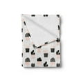 thumbnail image 2 of Cactus Soft Flannel Fleece Throw Blanket, Dotted Background with Plants and Many Design Elements Chevrons Lines, Cozy Plush for Indoor and Outdoor Use, 50" x 70", Pale Coral Black White, by Ambesonne, 2 of 5