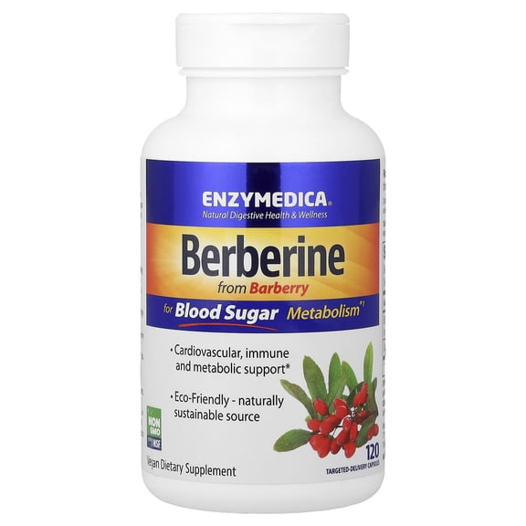 Enzymedica Berberine Targeted-Delivery 120 Capsules