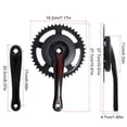 thumbnail image 5 of CEORPER High Performances 44T Single Chainring Crankset Aluminum Construct Crankset & Chainring Easy to Operate for Bikes, 5 of 13