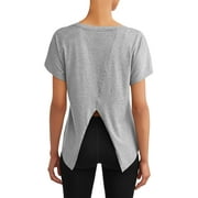 Athletic Works Women's Athleisure Fashion Split Back Tee