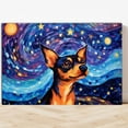 thumbnail image 4 of Chinese Shar Pei Dog Canvas Van Gogh Starry Night Wall Art Gifts Canvas Wall Art Frame Music Artist Customized Canvas Framed Photo Art Work For The Bedroom(Gifts For Dog Lover ), 4 of 6