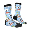 thumbnail image 2 of Goofa Kawaii Sushi Printed Men's Crew Socks, Soft Durable Breathable Moisture-Wicking with Odor Control Cotton socks, 2 of 9