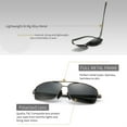 thumbnail image 4 of Gafas de Sol SUNGAIT Ultra Ligeras Rectangulares para Hombre Gris x2, 4 of 7