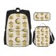 thumbnail image 1 of Easygdp Frogs Mochila para Niños y Niñas con Set de Caja de Almuerzo y Estuche para Lápices 3 en 1, Mochila Escolar Estampada para Adolescentes, 1 of 7