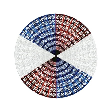 Patriotic Fan Burst American Star Wall Ceiling Hanger Dangler Decoration