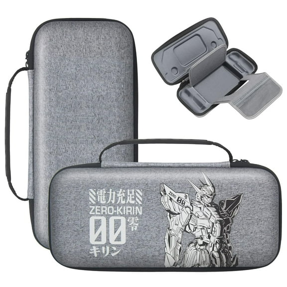 Mytrix Zero-Kirin Gray Steam Deck Protective Carrying Case, Portable Hard Shell Pouch Travel Bag for Steam Deck Console &Accessories, Shoulder Strap Included