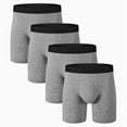 thumbnail image 2 of SMZ Men's Underwear Boxer Briefs Regular Long,Mens Boxer Briefs Underwear Men Pack Stretch Athletic Mens Underwear, 2 of 6