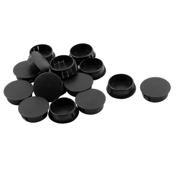 Home Plastic Round Design Chair Leg Foot Protector Hole Plug 30mm Diameter 16pcs