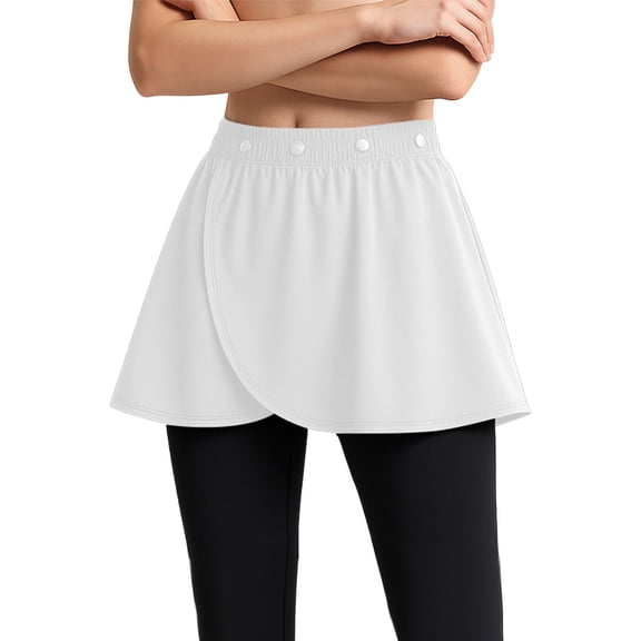 FAHXNVB Women's Yoga Wrap Skirt Adjustable Ballet Skirts for Women with Asymmetric Hem Breathable Dance Wrap Skirts