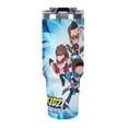 thumbnail image 4 of Ninja Kidz 40 Oz Tumbler With Handle And Straw, Stainless Steel Vacuum Travel Mug, Double Wall Vacuum Insulated Tumbler With Lid, Water Bottle for Gifts Party Office Coffee, 4 of 8