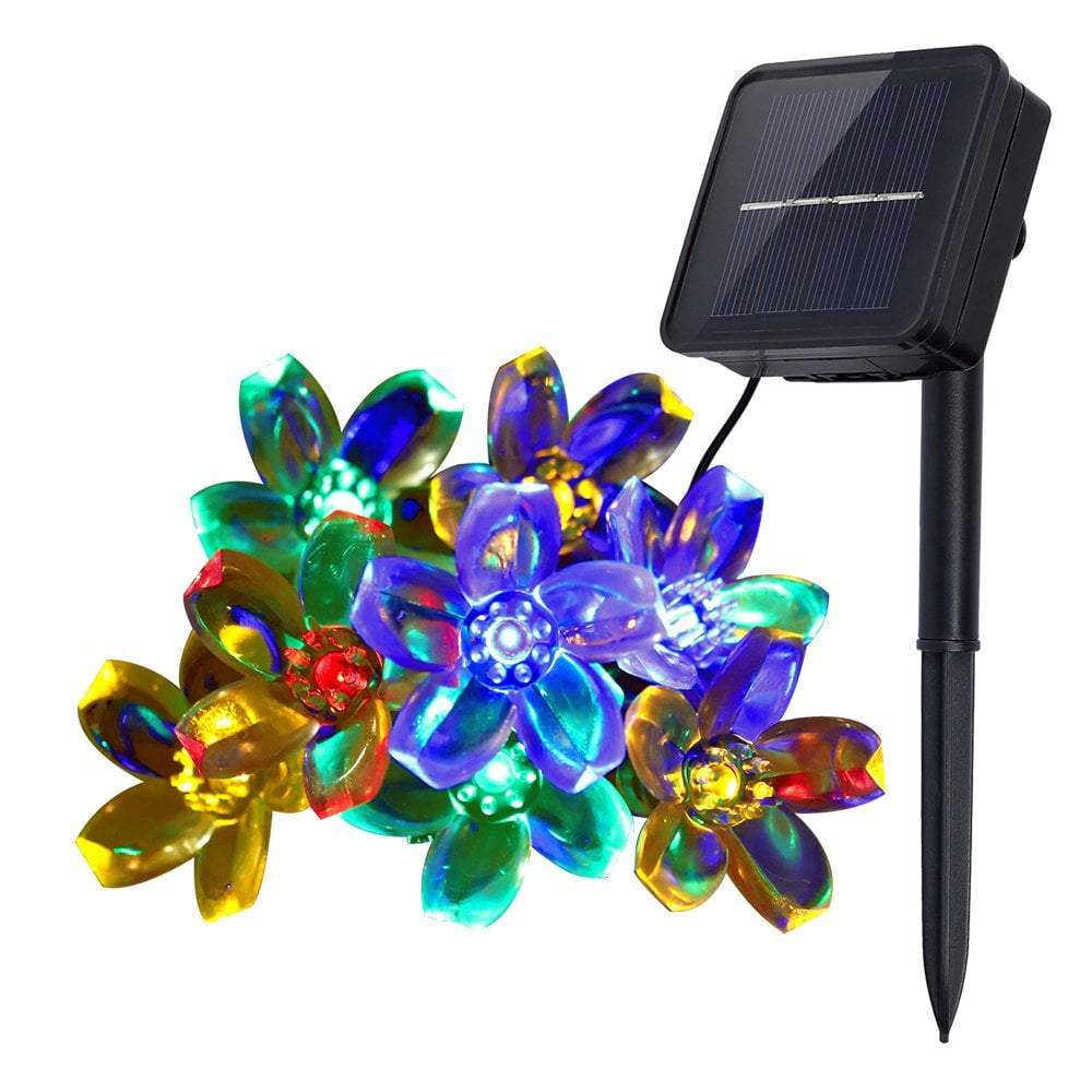 Innoo Tech Solar String Lights Outdoor Flower Garden Light 21ft 50 Innoo Tech Solar String Lights Outdoor Flower Garden Light 21ft 50 Led Multi Color Blossom Lighting For Indoor Wedding Party Decoration