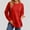 *Red, variant on ClodeEU Womens Round Neck Long Sleeve T Shirts With Side Split ,Casual Trendy Tunic Tops Red,Womens Plus M