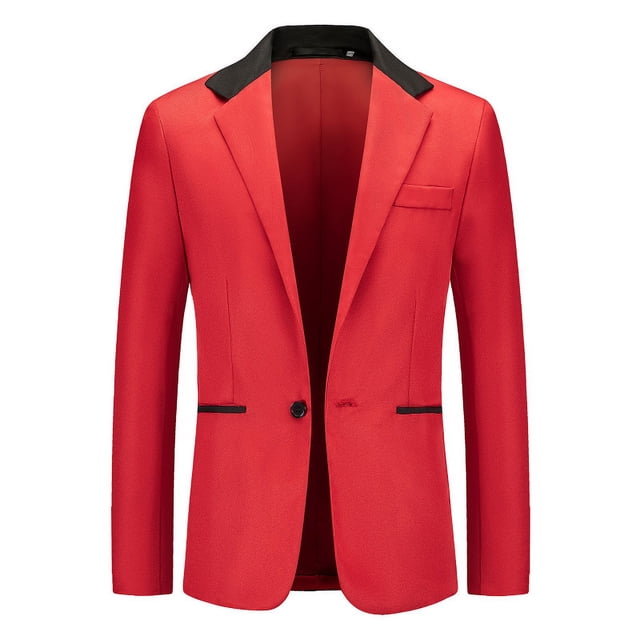 Traje de moda a juego de colores para hombre, traje casual de un solo pecho para hombre, abrigo de talla europea para hombre
